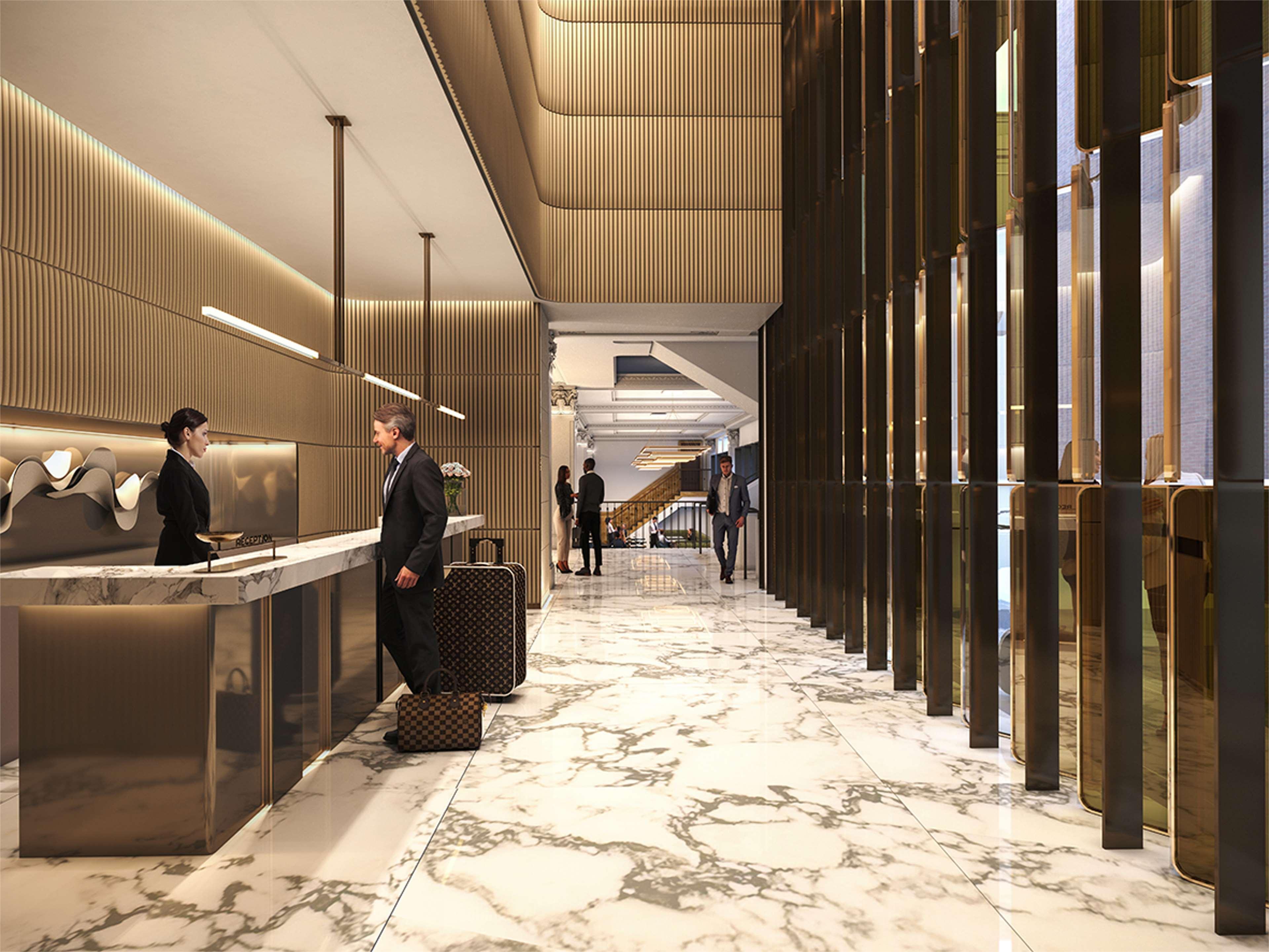 Hilton Melbourne Little Queen Street Exteriör bild The new private suite at London Heathrow Airport